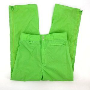 OSSI Skiwear Vintage Neon Green Made in Hong Kong Nylon Ski Pants mens M (16/30)